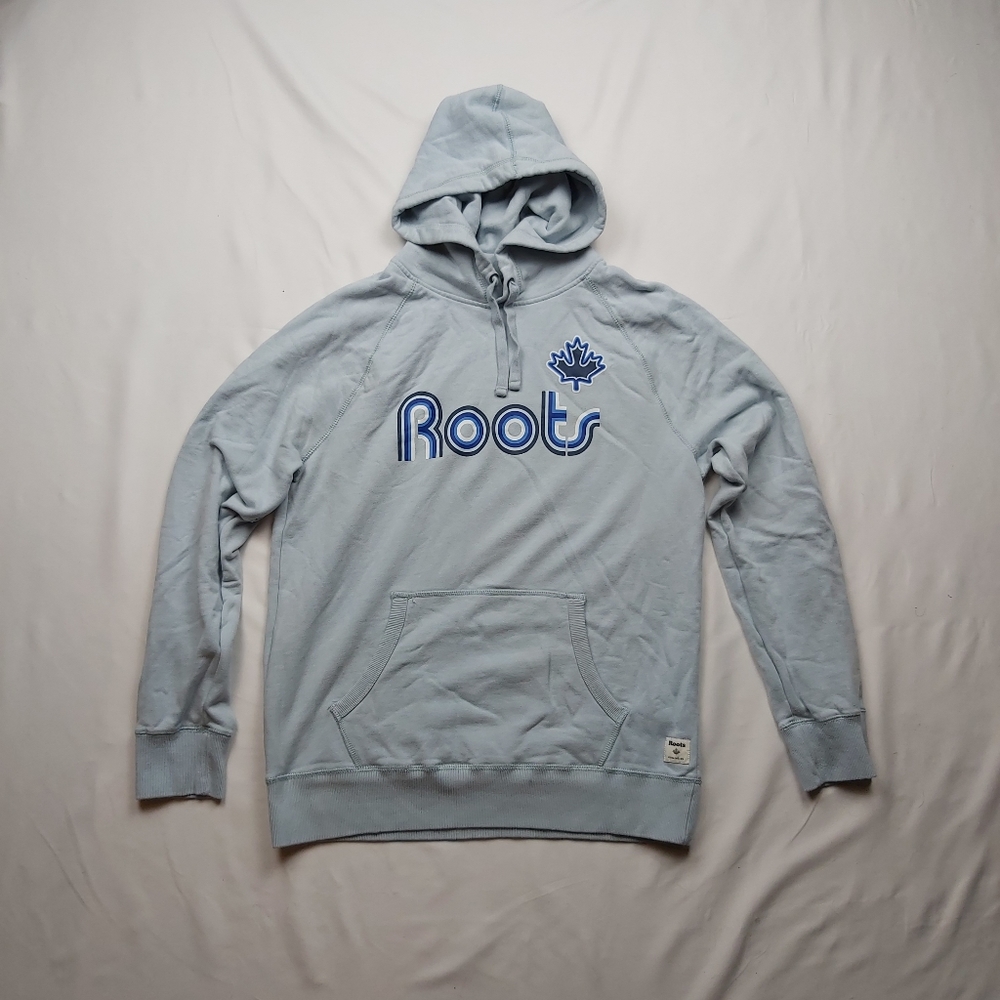 Vintage Baby Blue Roots Canada Hoodie